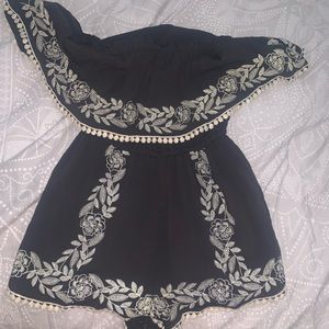 Tube top romper